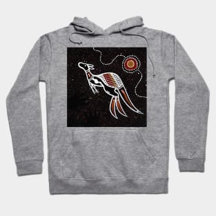 Aboriginal Art - Kangaroo Hoodie